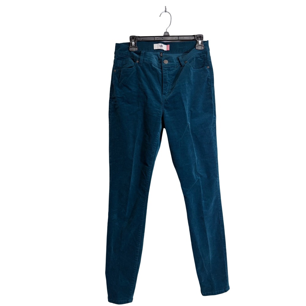 Cabi Teal Women's Corduroy High Waisted Skinny Jeans Size 8
